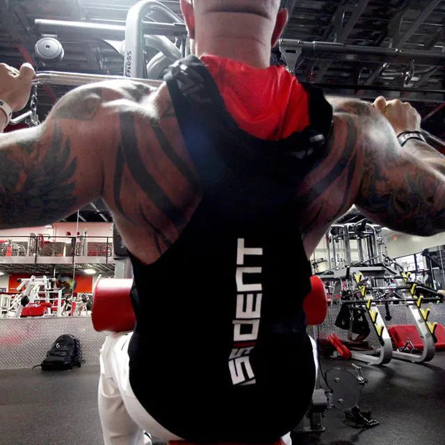 Men's Hooded Sleeveless Fitness Tank Top - Dissident - Against the Grain Gymwear - SensorySoftShop