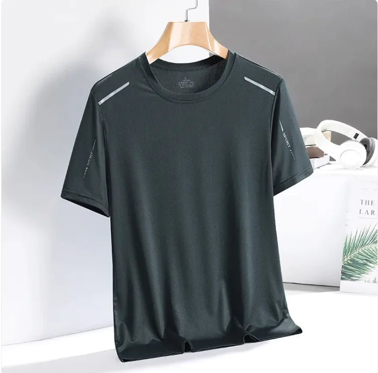 Men's Ice Silk Quick - Dry Tee – Breathable & Trendy Activewear - SensorySoft