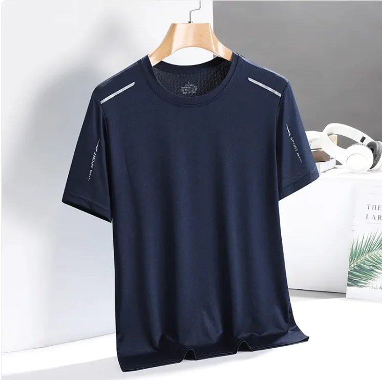 Men's Ice Silk Quick - Dry Tee – Breathable & Trendy Activewear - SensorySoft
