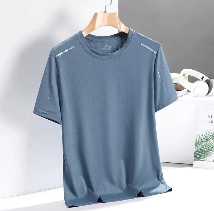 Men's Ice Silk Quick - Dry Tee – Breathable & Trendy Activewear - SensorySoft