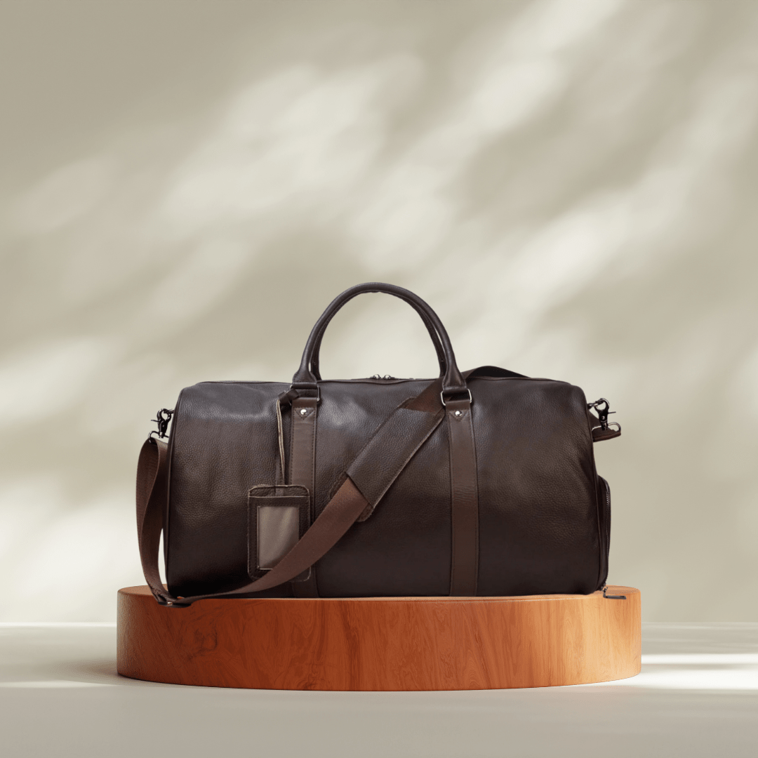 Men's Leather Travel Bag – Effortless Style Meets Practical Travel - SensorySoft