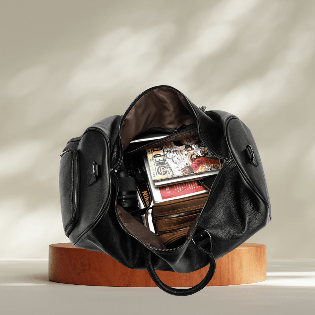 Men's Leather Travel Bag – Effortless Style Meets Practical Travel - SensorySoft