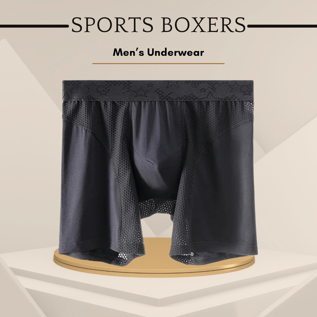 Men's Lengthened Modal Anti - Abrasion Sports Boxers - SensorySoft