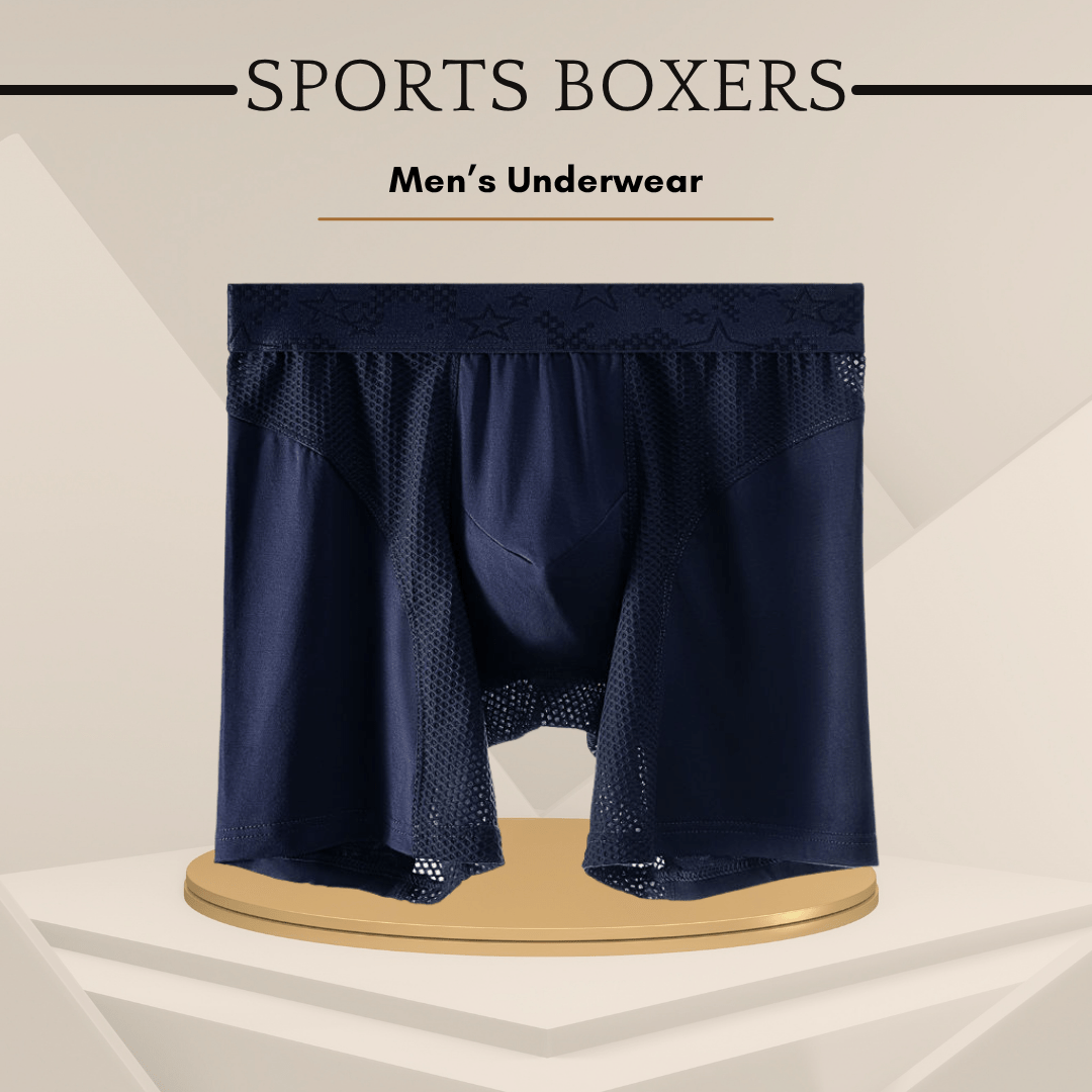 Men's Lengthened Modal Anti - Abrasion Sports Boxers - SensorySoft