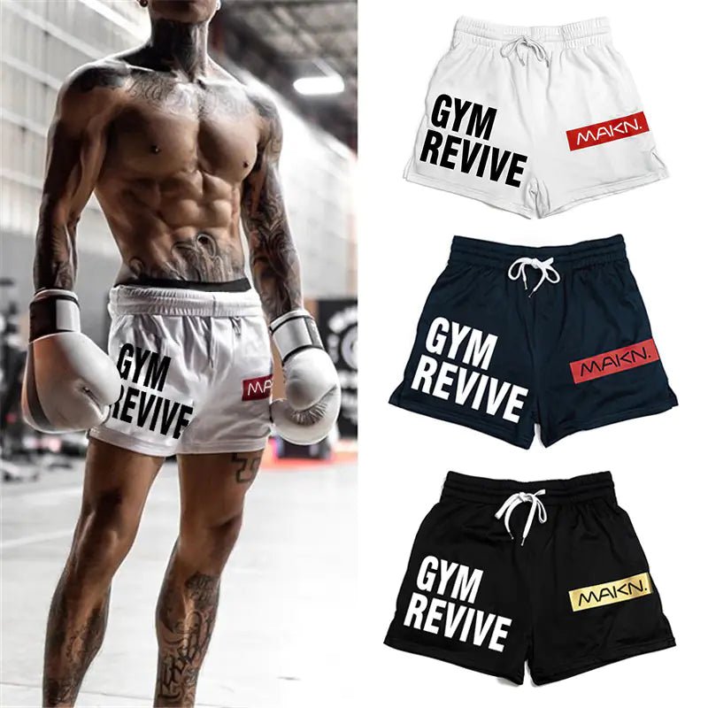 Men's MAKIN Fight Shorts - Breathable Mesh Running Boxing Shorts - SensorySoft