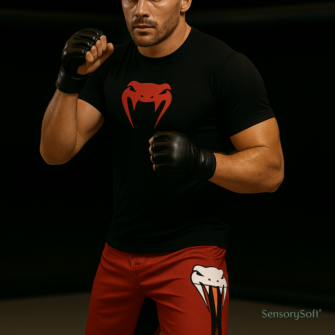 Men's MMA Boxing Fight Shorts for Training and Fitness - SensorySoft