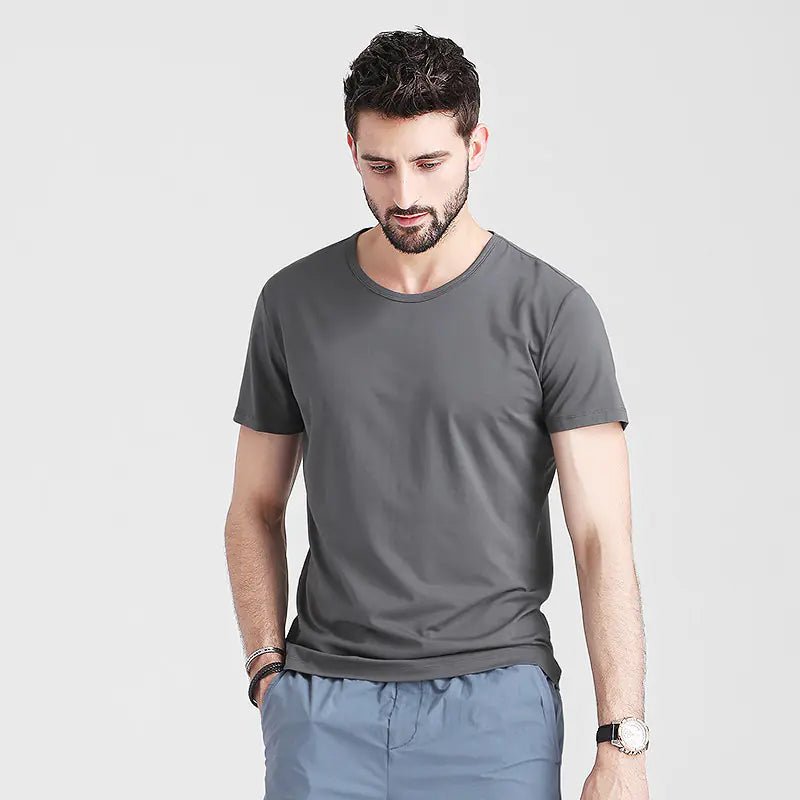 Men's Modal Short Sleeve T-Shirt - Summer Slim Fit - SensorySoft