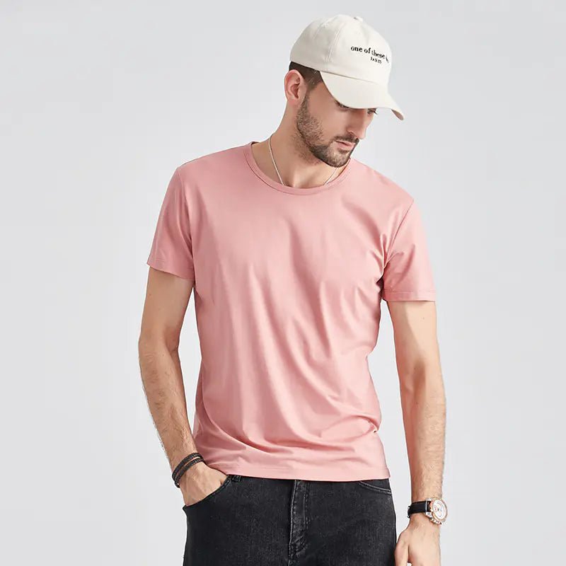 Men's Modal Short Sleeve T-Shirt - Summer Slim Fit - SensorySoft