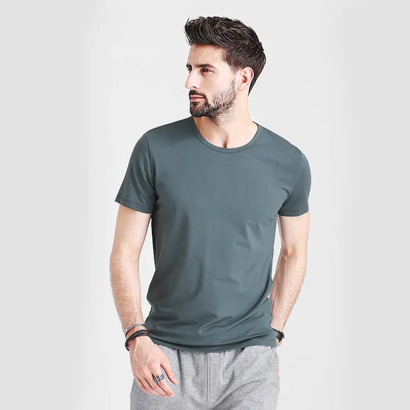 Men's Modal Short Sleeve T-Shirt - Summer Slim Fit - SensorySoft
