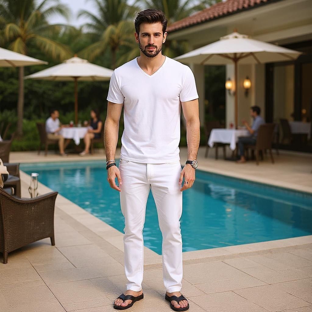 Men's Modal Short Sleeve T-Shirt - Summer Slim Fit - SensorySoft
