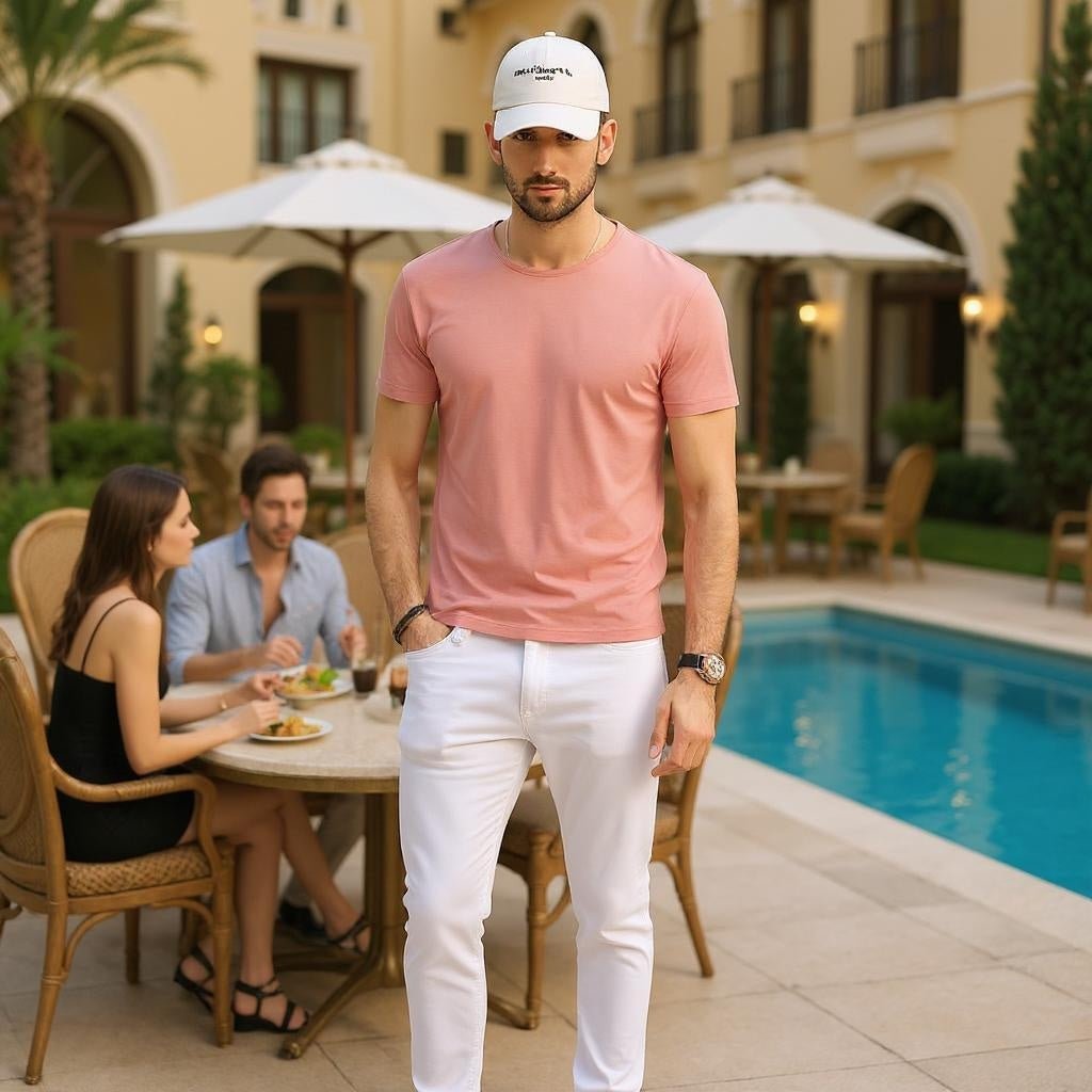 Men's Modal Short Sleeve T-Shirt - Summer Slim Fit - SensorySoft