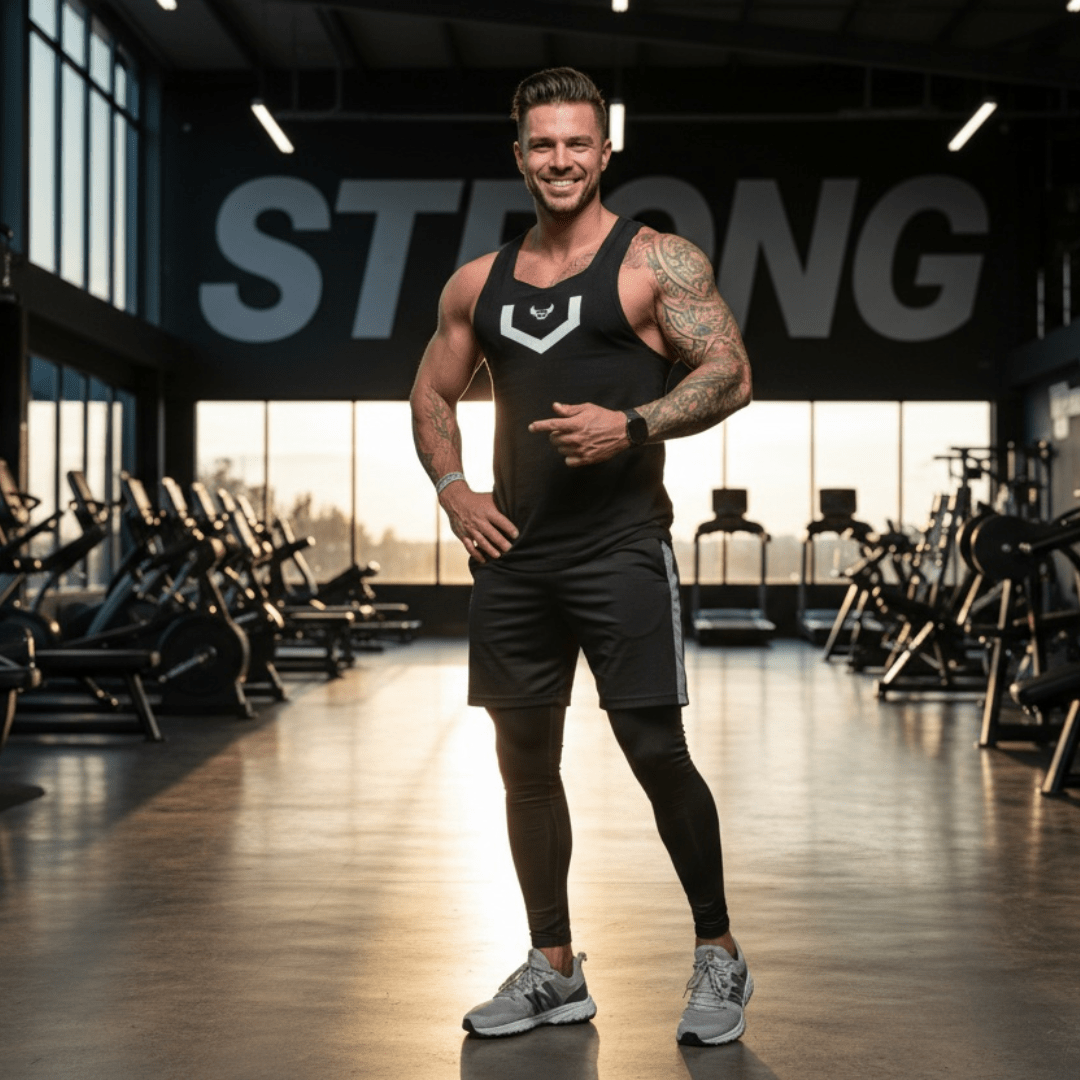 Men's Muscle Fitness Running Tank Top, Quick - Dry Sleeveless - SensorySoftShop