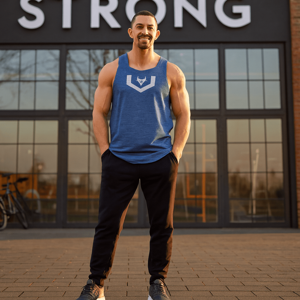 Men's Muscle Fitness Running Tank Top, Quick - Dry Sleeveless - SensorySoftShop