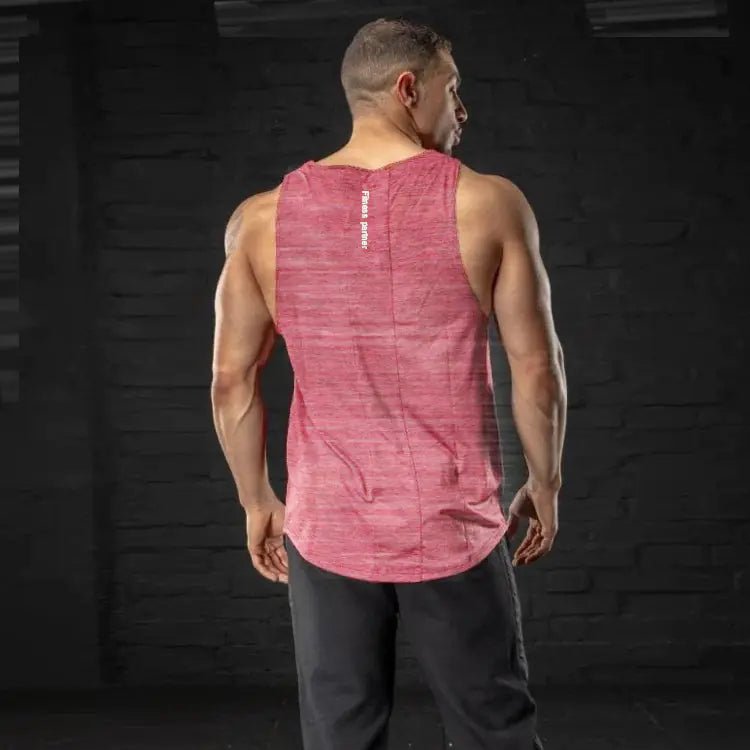 Men's Muscle Fitness Running Tank Top, Quick - Dry Sleeveless - SensorySoftShop