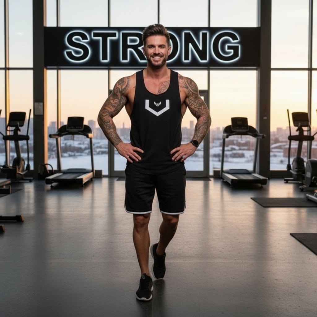 Men's Muscle Fitness Running Tank Top, Quick - Dry Sleeveless - SensorySoftShop