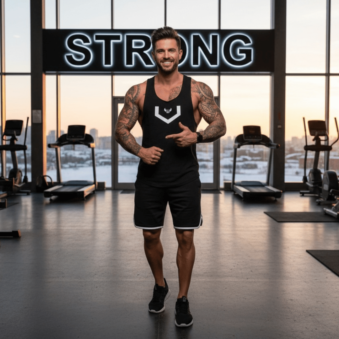 Men's Muscle Fitness Running Tank Top, Quick - Dry Sleeveless - SensorySoftShop