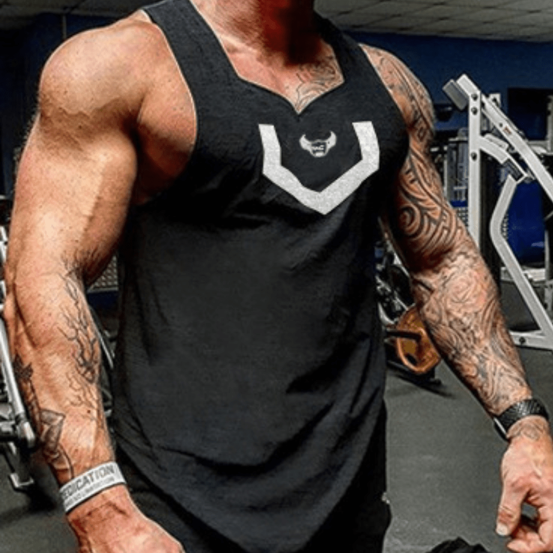 Men's Muscle Fitness Running Tank Top, Quick - Dry Sleeveless - SensorySoftShop