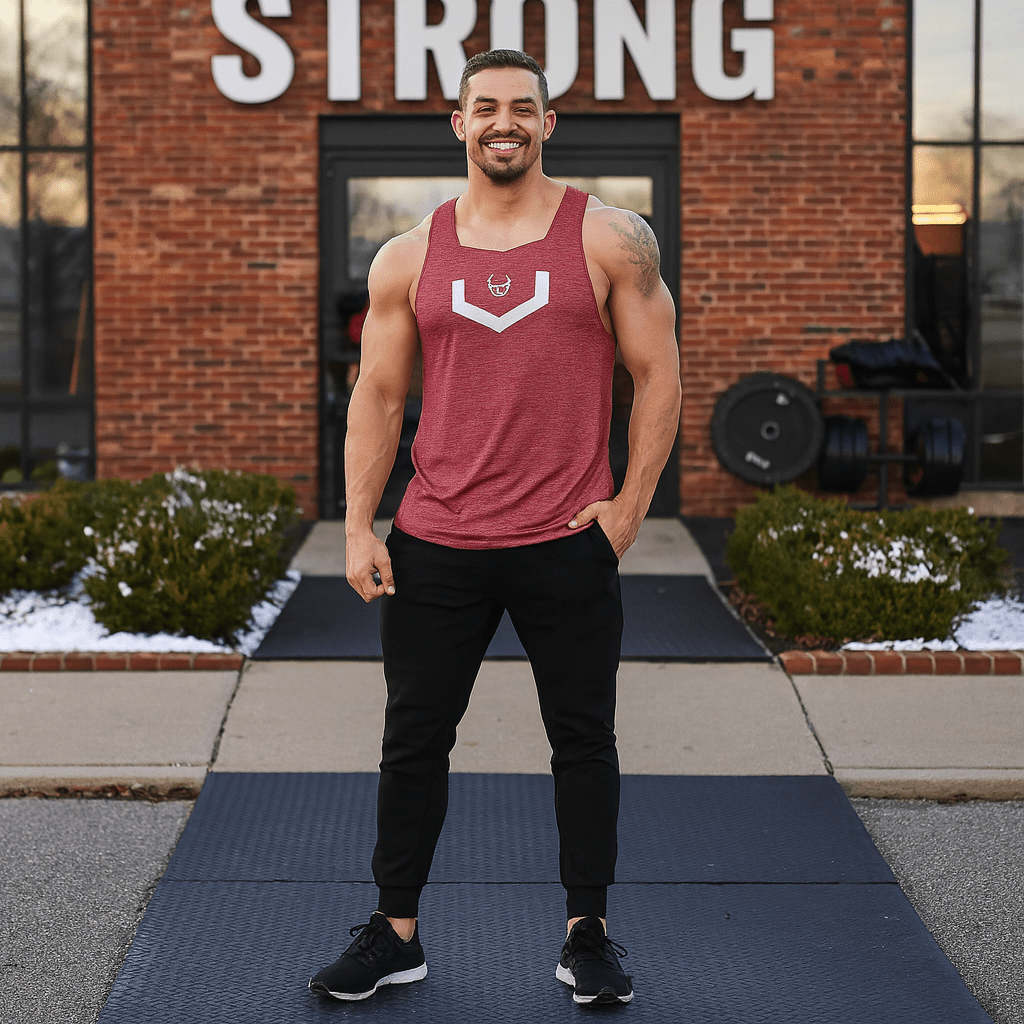 Men's Muscle Fitness Running Tank Top, Quick - Dry Sleeveless - SensorySoftShop