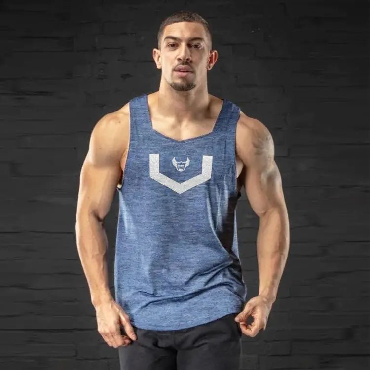 Men's Muscle Fitness Running Tank Top, Quick - Dry Sleeveless - SensorySoftShop