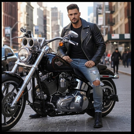 Men's New Jeans - Trending Cross - Border Style - SensorySoftShop