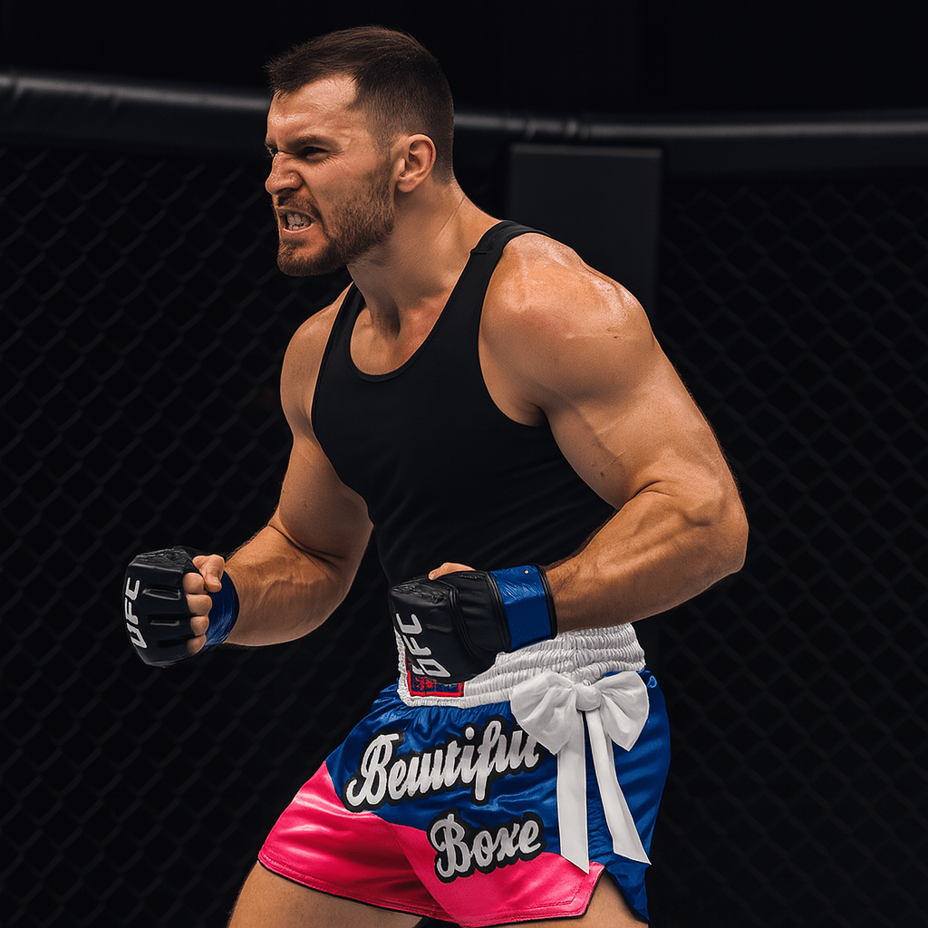 Men's Professional Boxing Shorts with Short Cut Design - SensorySoft
