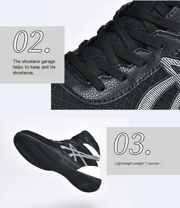 Men's Professional Wrestling and Boxing Training Shoes - SensorySoft