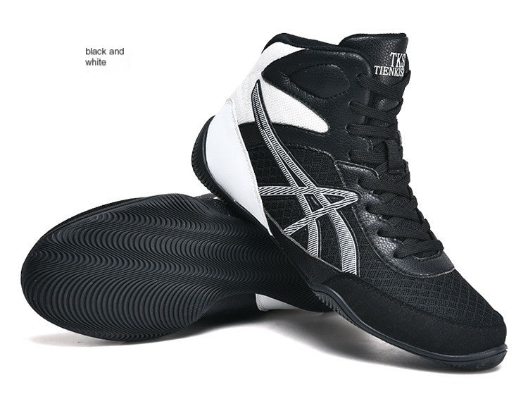 Men's Professional Wrestling and Boxing Training Shoes - SensorySoft