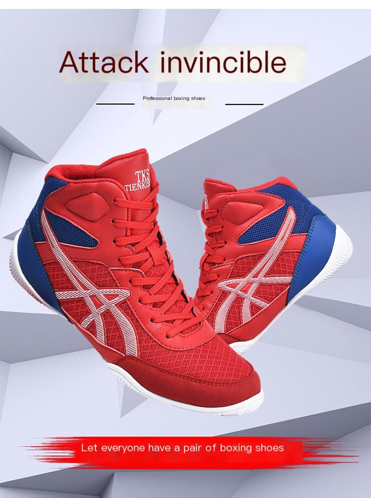 Men's Professional Wrestling and Boxing Training Shoes - SensorySoft