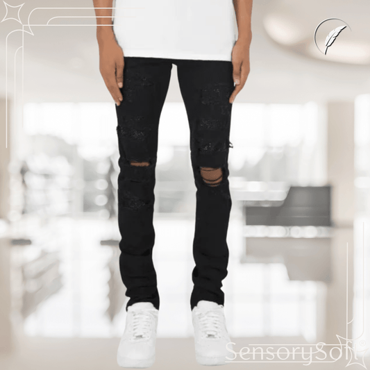 Men's Slim Stretch Jeans – Stylish, Flexible and Comfortable Fit - SensorySoft