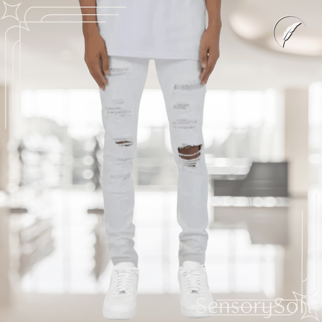 Men's Slim Stretch Jeans – Stylish, Flexible and Comfortable Fit - SensorySoft
