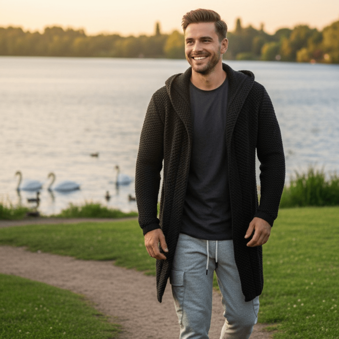Men's Sweater Cardigan - SensorySoftShop