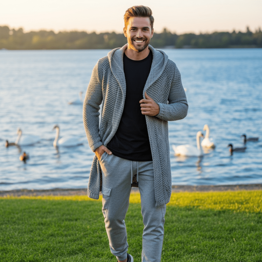 Men's Sweater Cardigan - SensorySoftShop