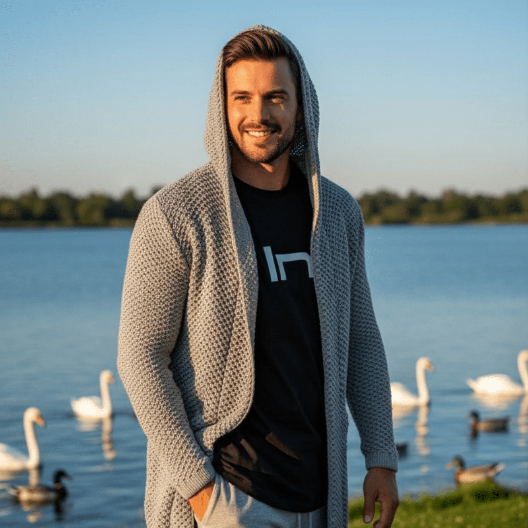 Men's Sweater Cardigan - SensorySoftShop