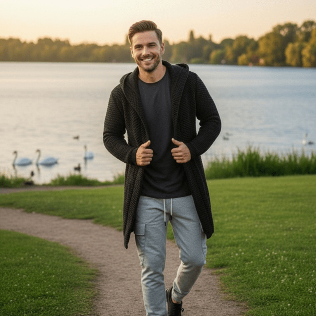 Men's Sweater Cardigan - SensorySoftShop