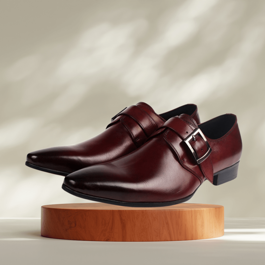 Men’s Two - Tone Leather Derby Dress Shoes – Classic Sophistication, Elevated - SensorySoft