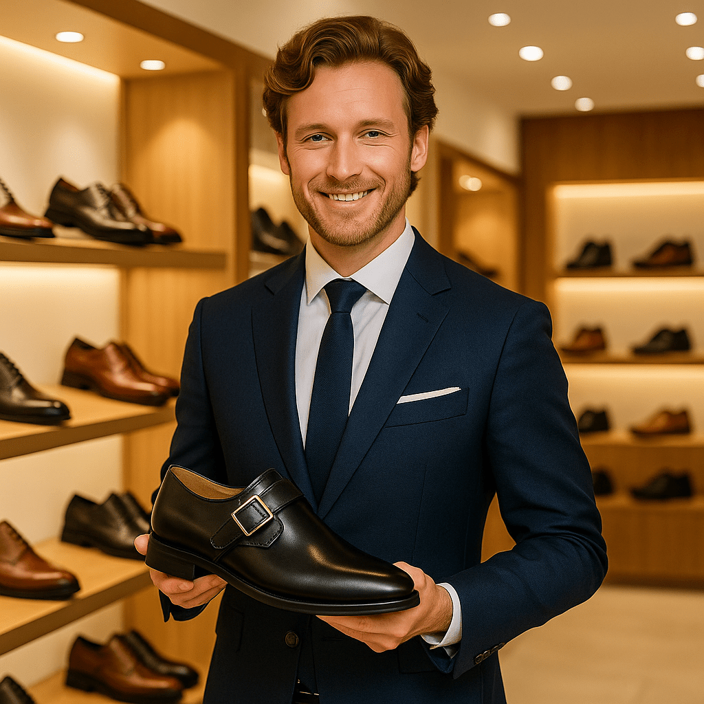Men’s Two - Tone Leather Derby Dress Shoes – Classic Sophistication, Elevated - SensorySoft