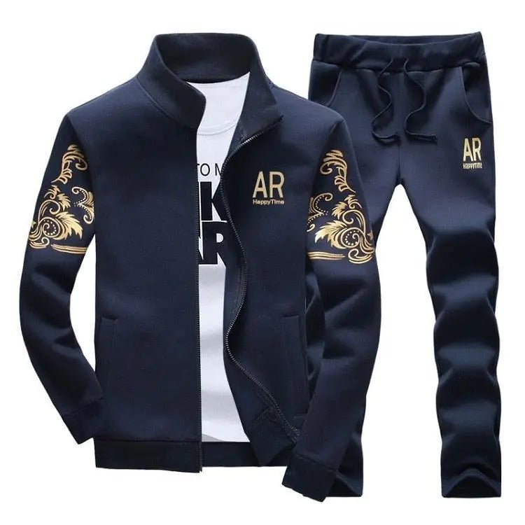 Men's Zipper Sweat Suit Set - SensorySoftShop
