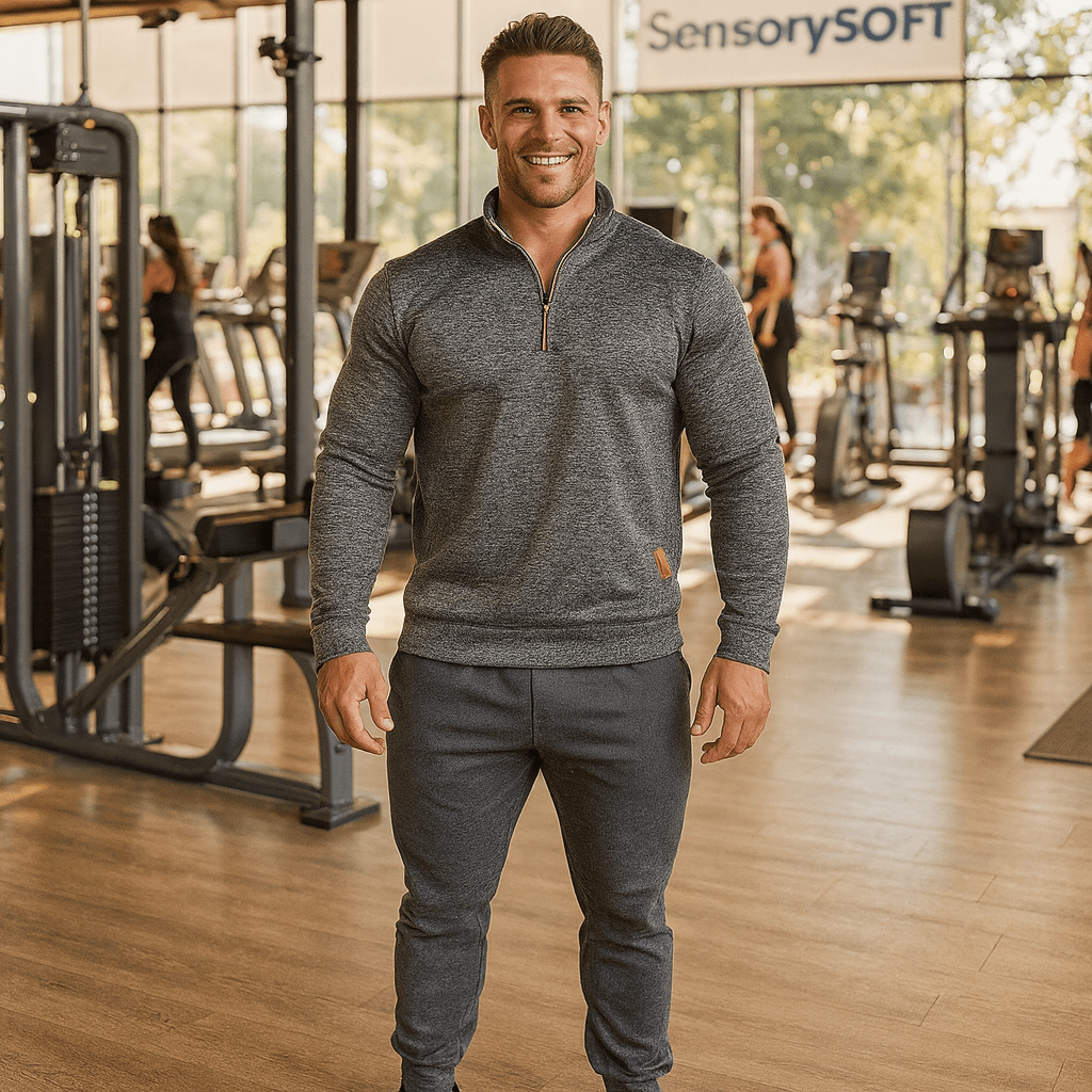 Men's Zippered Sweater - SensorySoftShop