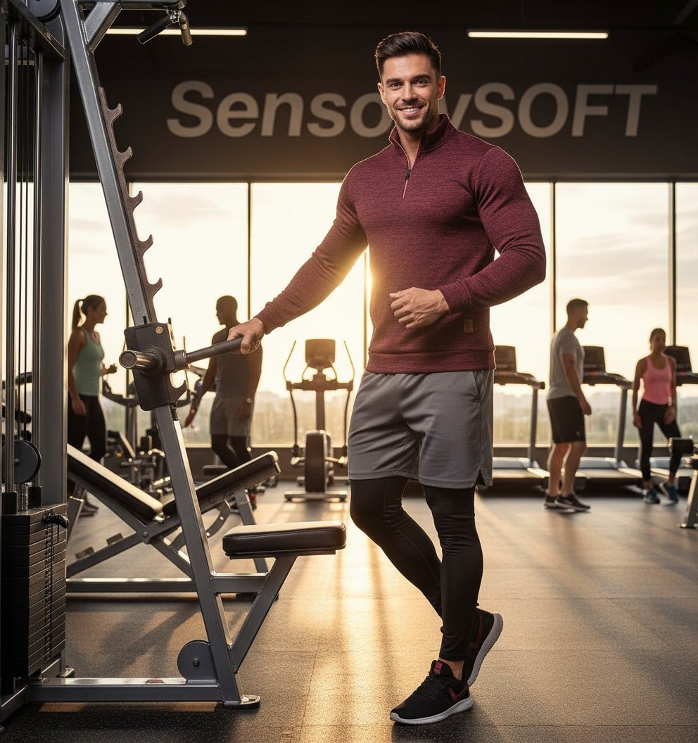 Men's Zippered Sweater - SensorySoftShop