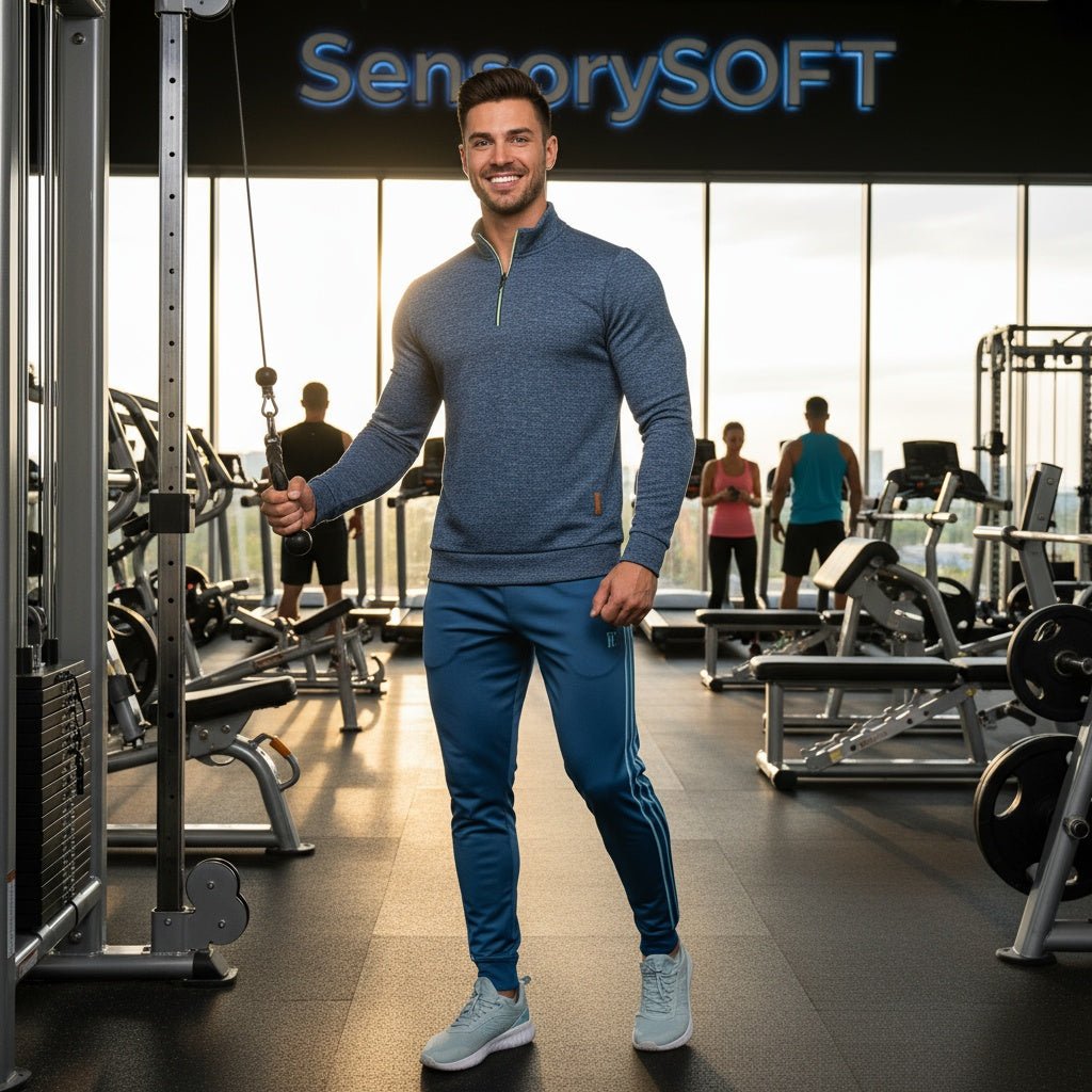 Men's Zippered Sweater - SensorySoftShop