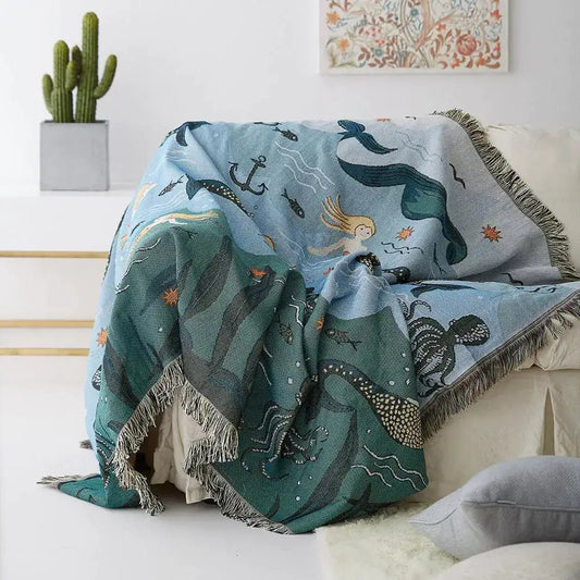 Mermaid Throw Blanket - SensorySoftShop
