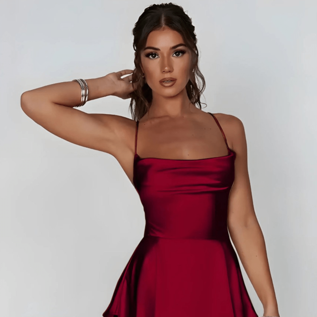 Mini Satin Cami Dress - SensorySoftShop