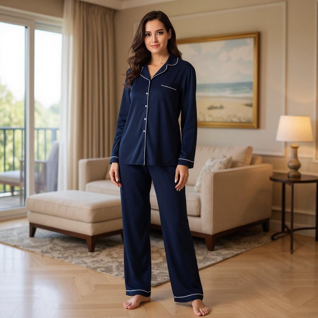 Modal Home Ladies Pajama Suit - SensorySoft