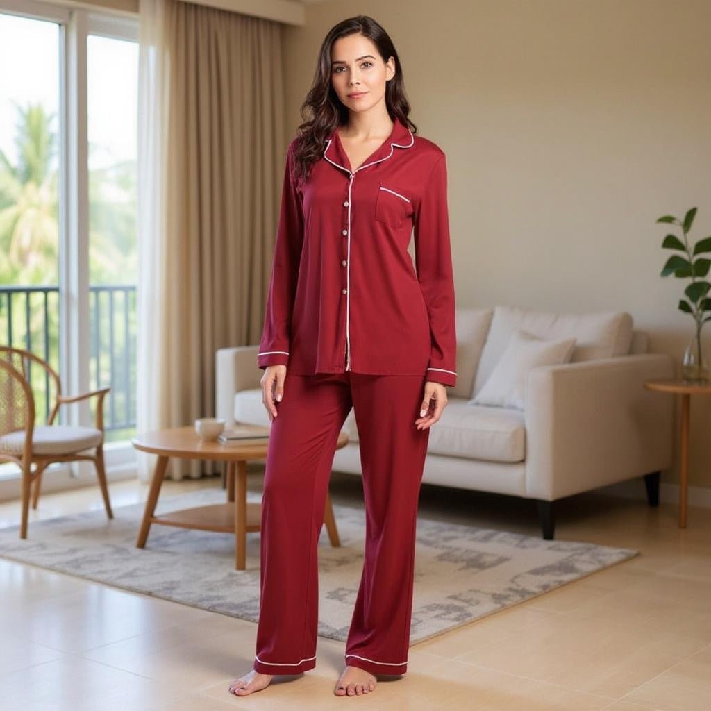 Modal Home Ladies Pajama Suit - SensorySoft