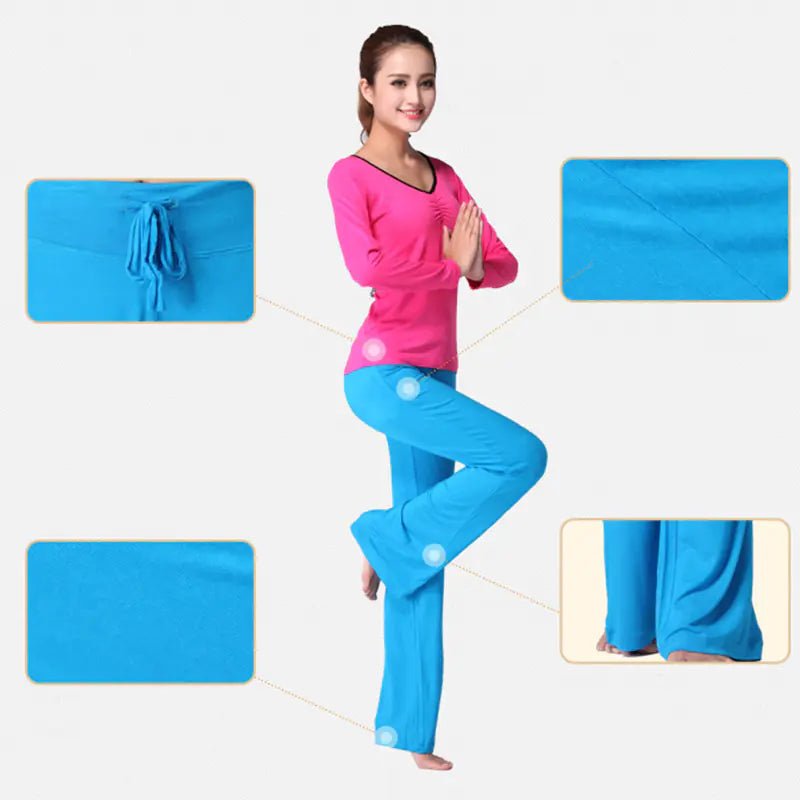 Modal Yoga Pants - Sport Leisure Pants - Flare Trousers - SensorySoft