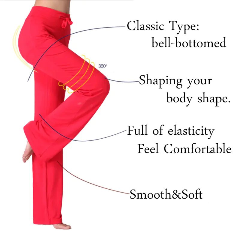 Modal Yoga Pants - Sport Leisure Pants - Flare Trousers - SensorySoft