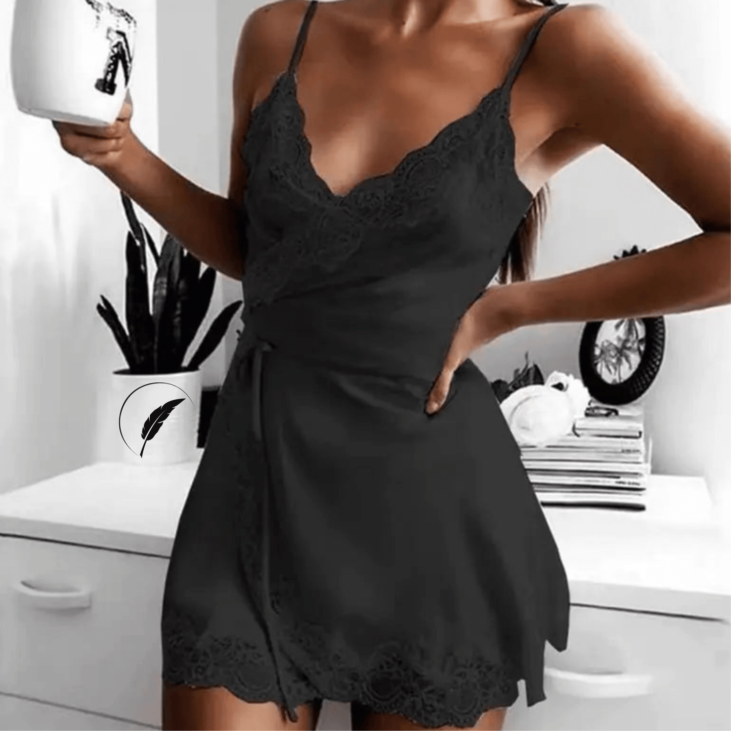 New Ladies Silky Sling Nightdress - SensorySoftShop