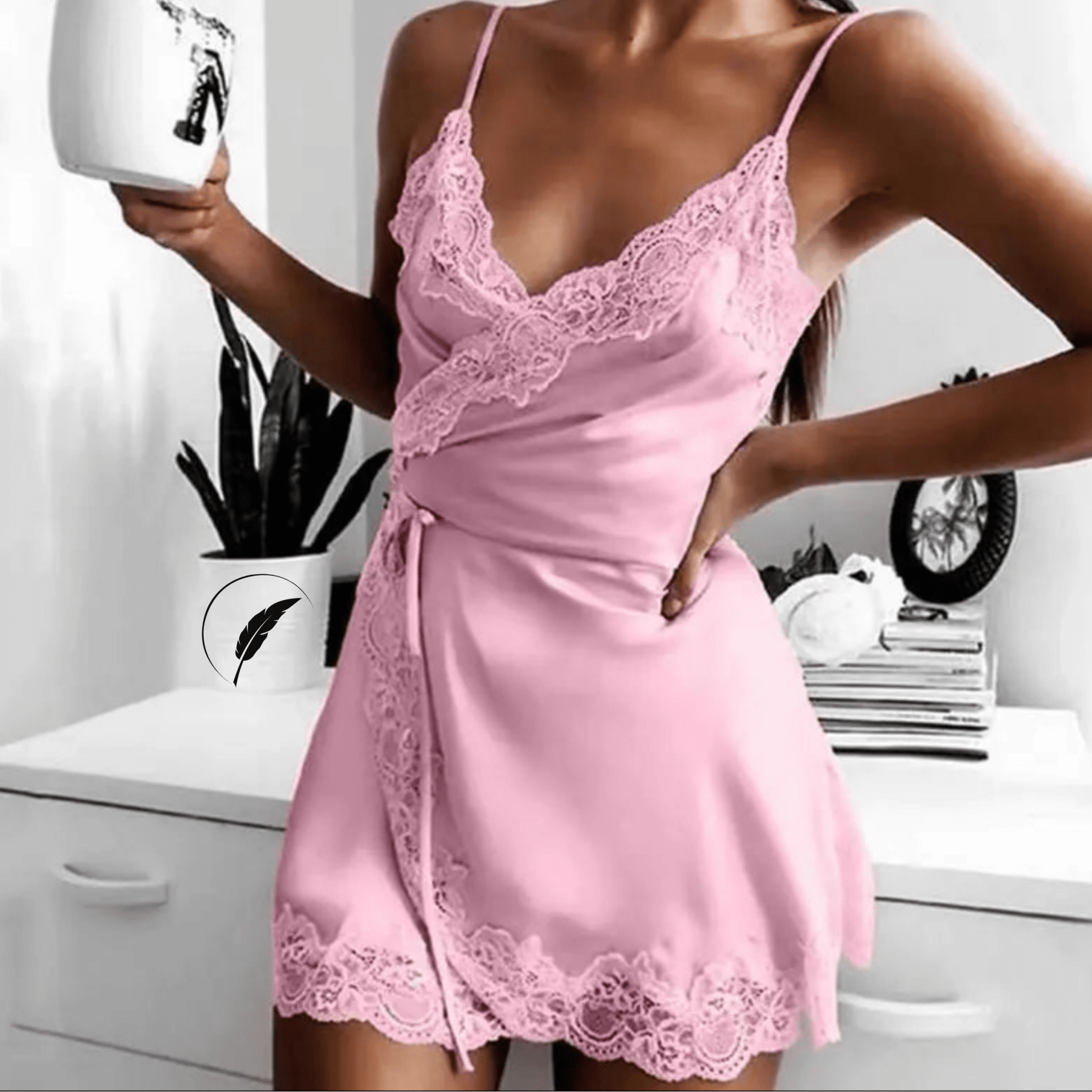 New Ladies Silky Sling Nightdress - SensorySoftShop