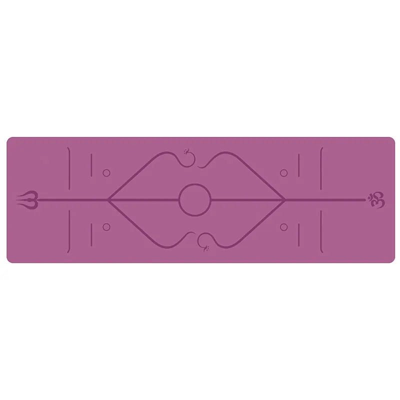 Non - Slip Yoga Mat With Position Line - SensorySoft