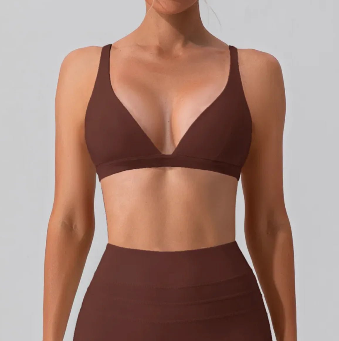 Nude Feel Shockproof Yoga Bra - Tight Sports Vest - SensorySoft